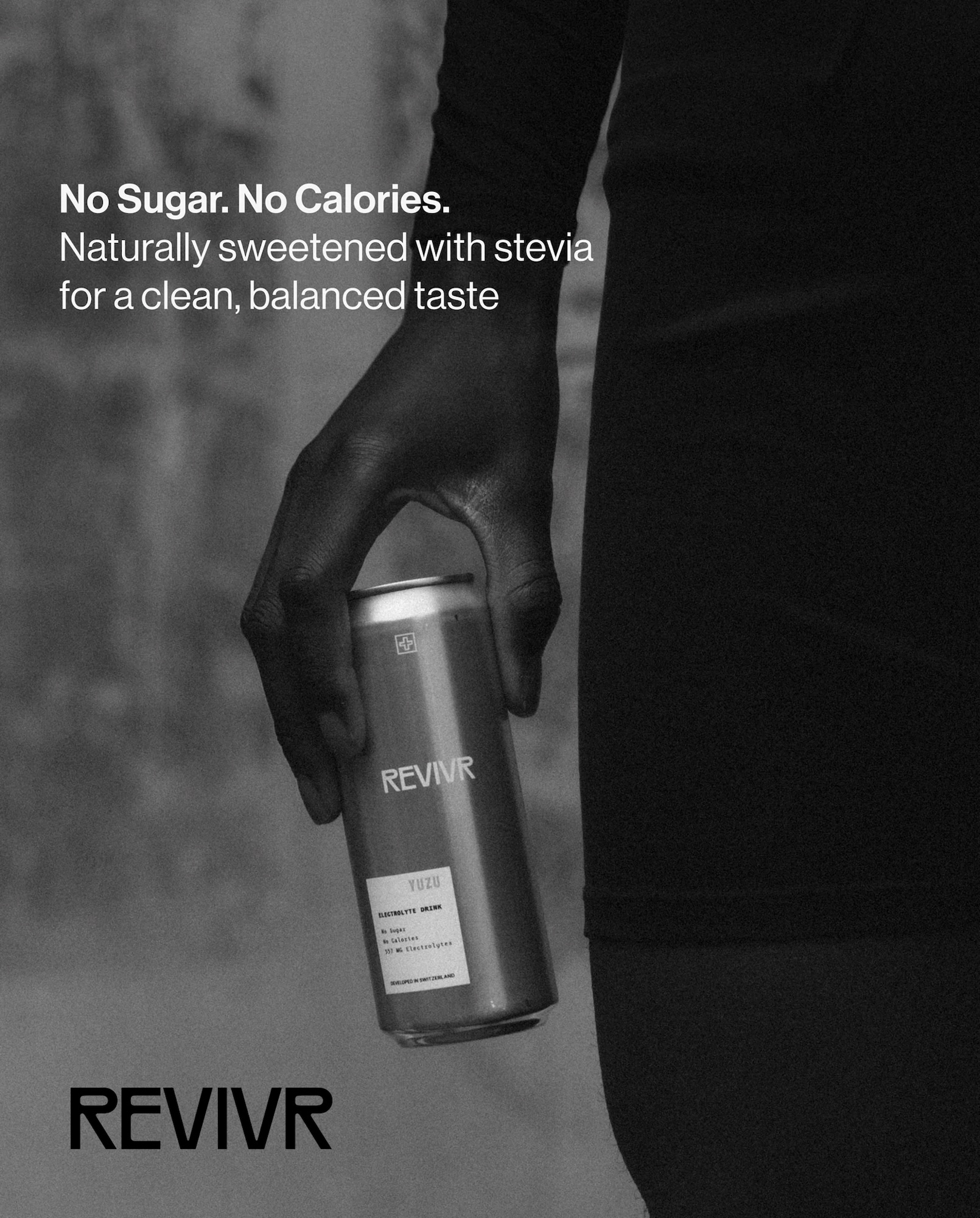 REVIVR
No Sugar. No Calories.
Naturally sweetened with stevia for a clean, balanced taste